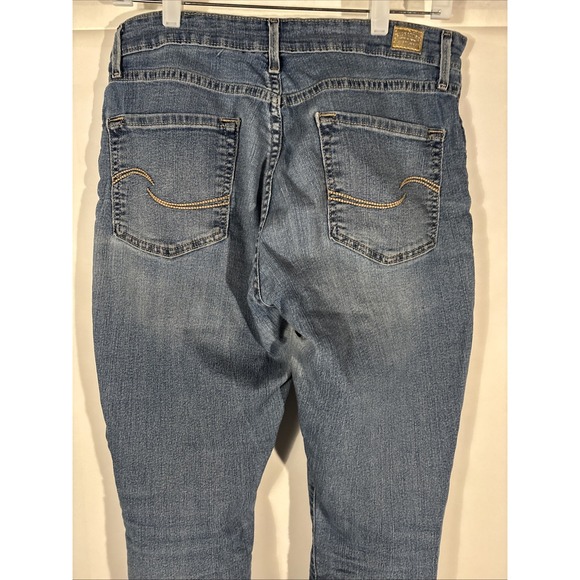 Vtg Levi Signature Gold Jeans Women 10S 30x28 Medium Wash Pull On Shaping Skinny - Picture 6 of 12